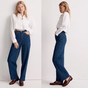 NWT Madewell The Perfect Vintage Wide-Leg Jean in Fairdale Wash 29p $148 NG797